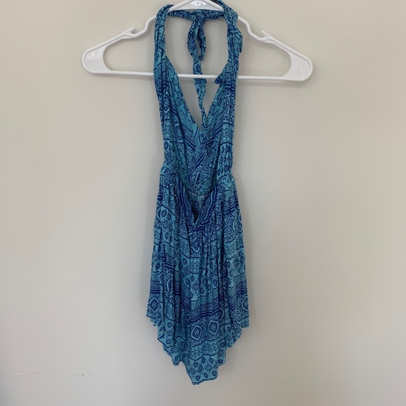 Patterned blue romper - Picture 2 of 2